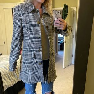 Banana Republic Tan Plaid Jacket / Blazer